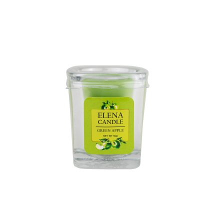 شمع معطر 50 گرمی رایحه سیب سبز سری گوهرافشان