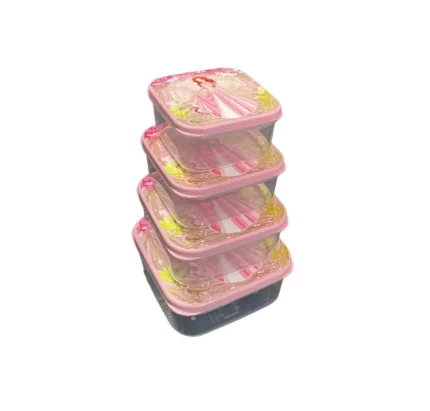 ظرف نگهدارنده هوبی لایف مدل Funbox کد 020979 بسته 4 عددی hobby life