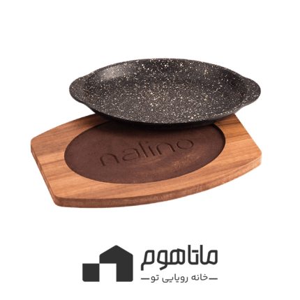تابه چدن بیضی مدل Sorin (با زیره چوبی)