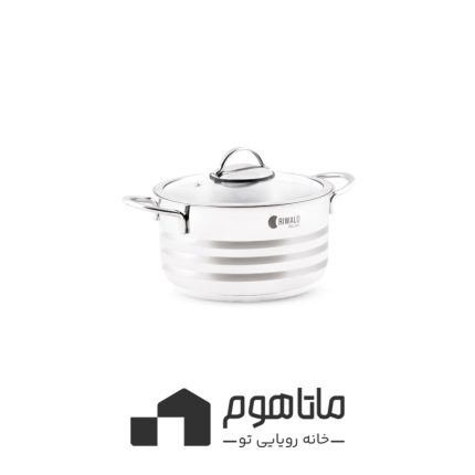 قابلمه ليورپول 26*13.5-6L-استيل خط دار-رينگی