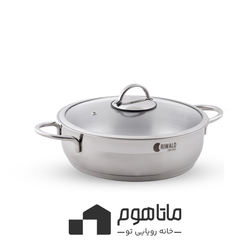 m489 قابلمه کوتاه سایز 26 استیل ریوالد مدل لیورپول - نیمه مات