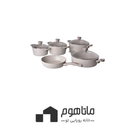 سرویس قابلمه 9 پارچه گرانیت بژ پریستون ریوالد 6501109-0306