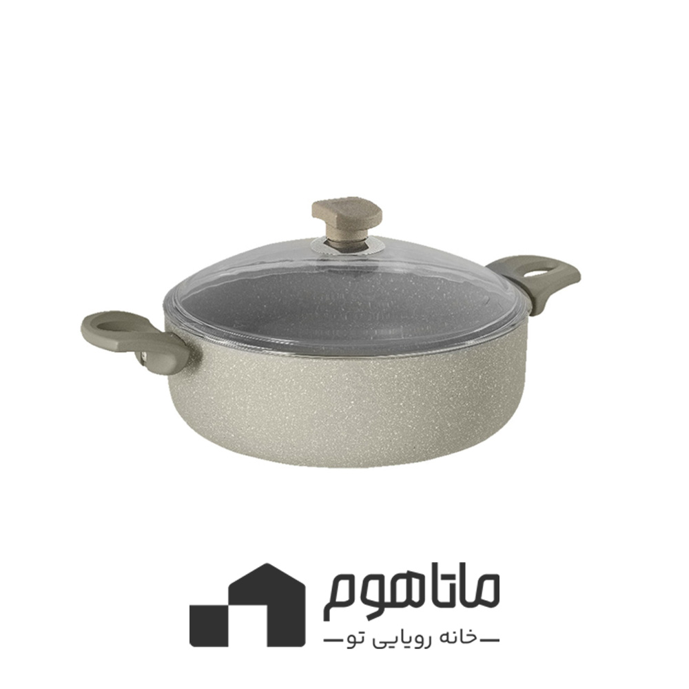 m523 نیم قابلمه سایز 28 نچسب ریوالد مدل یورک (بژ)