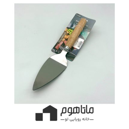 کفگیر کیک استیل دسته چوبی