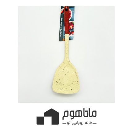 کفگیر سیلیکونی وانیلی شنگیا