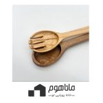 تصاویر ست قاشق و چنگال چوبی
