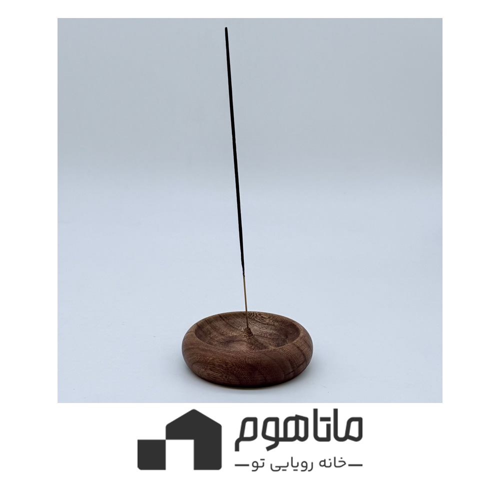 m710-1 جای عود چوب گردو طرح گرد