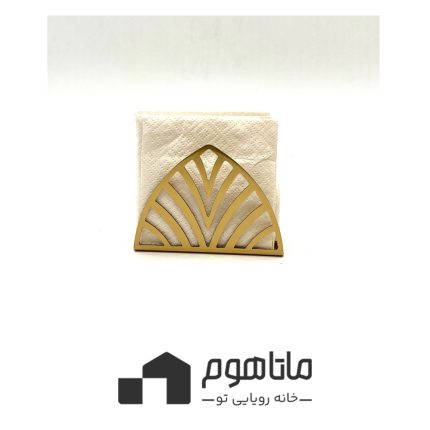 جا دستمال کاغذی طلایی