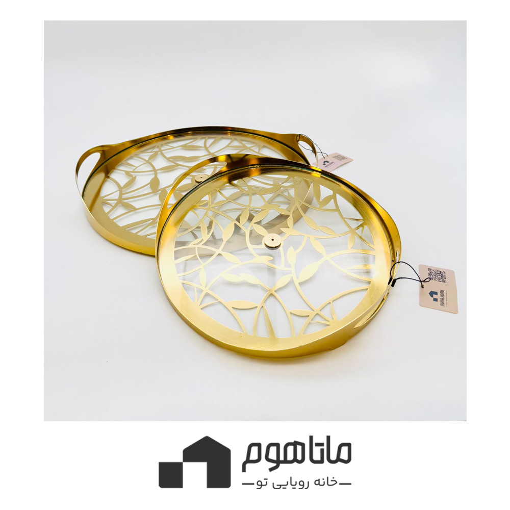 ma-832-1 سینی آینه ای طرح شهرزاد کوچک Roy