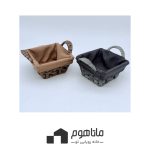 سبد مربع کوچک دسته‌دار pvc کد ۳۲۹۰۳۸
