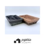 سبد نظم دهنده مستطیل pvc آستر پارچه ای