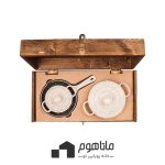 سرویس چدن 5 پارچه کودک با جعبه چوبی