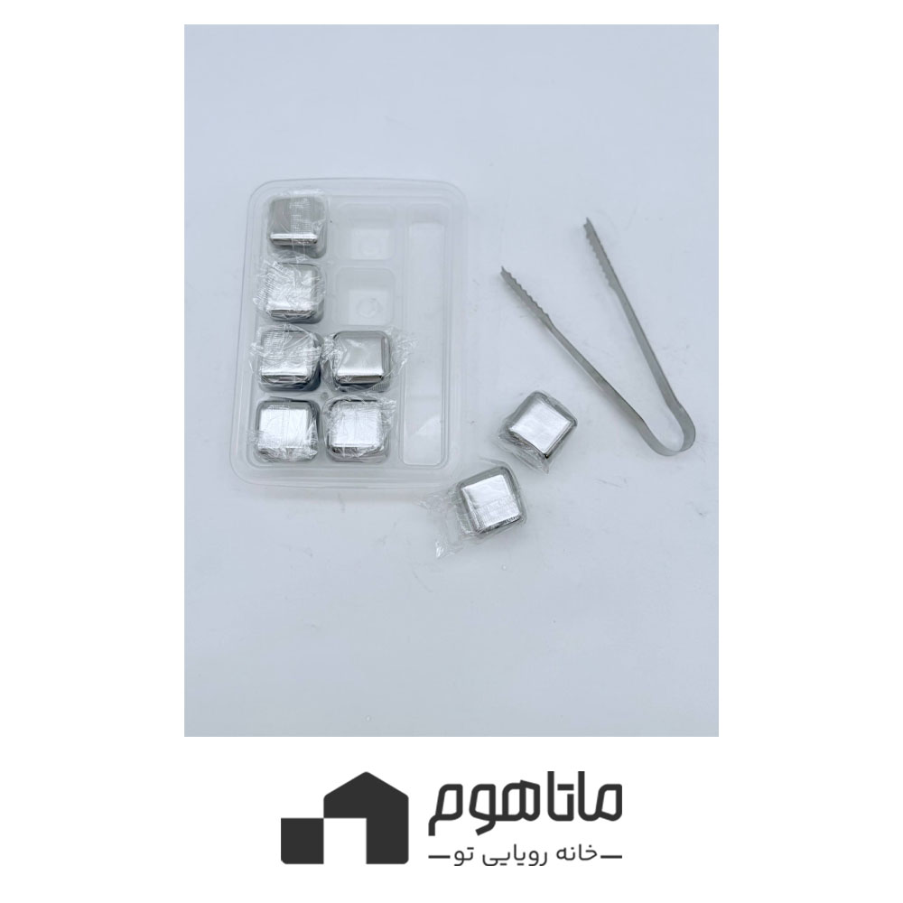 ma1025-1 یخ استیل ۸ عددی با انبر کد ۳۱۲۸۰۱